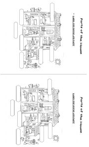 English Worksheet: Parts of the house