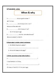 English Worksheet: wh questions