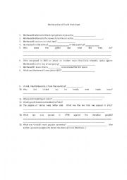 English Worksheet: Monteverdi & Vivaldi Worksheet to accompany, 