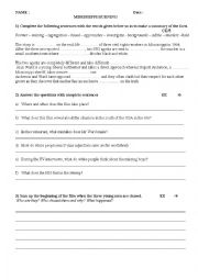 English Worksheet: MIssissippi Burning - test 