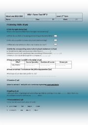 mid term 3test for second formers