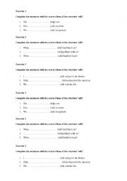 English Worksheet: will