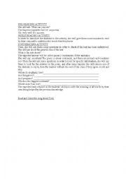 English Worksheet: Planets II