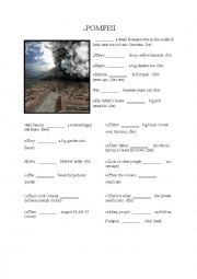 English Worksheet: Pompeii