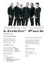 English Worksheet: LINKIN PARK  CASTLE OF GLASS