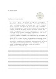 English Worksheet: ALL THAT SHE WANTS