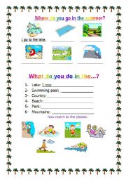 English Worksheet: Summer- vocabulary 4 ***