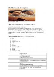 English Worksheet: The Shawshank Redemption part 2