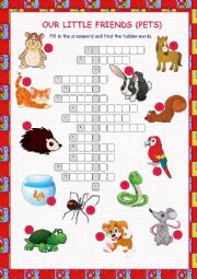 Pets Crossword Puzzle