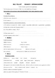 English Worksheet: Billy Elliot