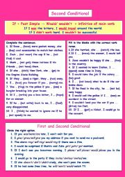 English Worksheet: First and Second Conditional