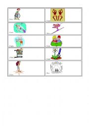 English Worksheet: hobbies