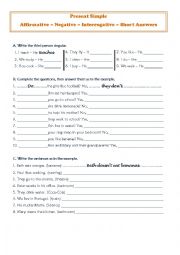 English Worksheet: Present Simple