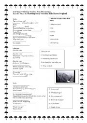 English Worksheet: Kiss the Rain