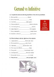 English Worksheet: Gerund vs Infinitive