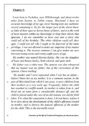 English Worksheet: Frederick Douglass (1)