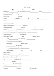 English Worksheet: Have you ever song
