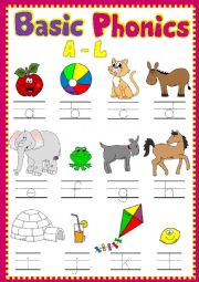 English Worksheet: Basic phonics A-L