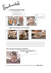 English Worksheet: Enchanted - The movie - Activities Part 3