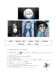 English Worksheet: The Corpse Bride