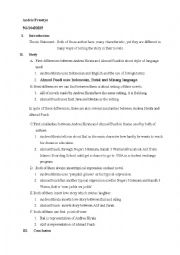 English Worksheet: Telling story about novel