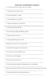 English Worksheet: Passive Voice