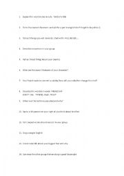 English Worksheet: speaking game (part 2)