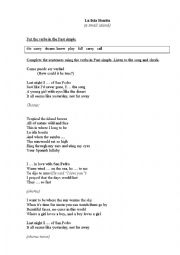 English Worksheet: La isla bonita