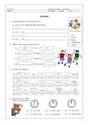 Numbers Activity