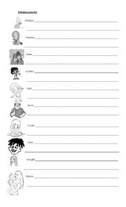 English Worksheet: dictation practice