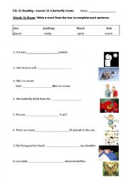 English Worksheet: Learning Words from Context Clues