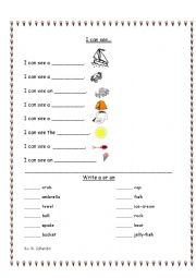 English Worksheet: Sea side