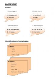 English Worksheet: Me too & me neither