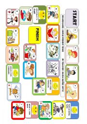 English Worksheet: BOARDGAME: Simple present tense