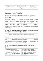 English Worksheet: test 