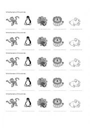 English Worksheet: Animals 