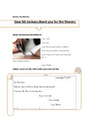 English Worksheet: lucys letter