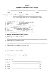 English Worksheet: Present Simple Exercise