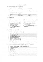 English Worksheet: Present Simple tobe exercises