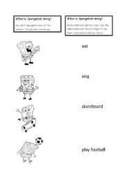 English Worksheet: Tandemsheet - Present continuous