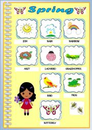 English Worksheet: Spring