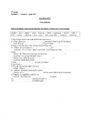 English Worksheet: EATING OUT - Module 5, Lesson 2, 9th gr.( Consolidation)