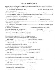 English Worksheet: Exercise on Subjunctive (3)