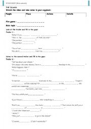 English Worksheet: The Island_trailer_A2/B1_Listening comprehension