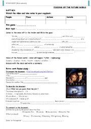 English Worksheet: GATTACA_Official trailer_A2/B1_Listening comprehension