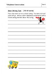 English Worksheet: Telephone Conversation