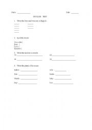 English Worksheet: Exercise