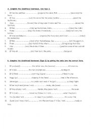 English Worksheet: IF CLAUSE-TYPE 1