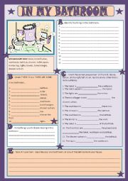 English Worksheet: My bathroom