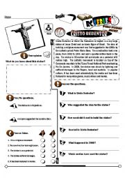 English Worksheet: RC Series_World Wonders Edition_10 Cristo Redentor (Fully Editable + Key)